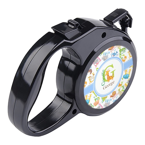 Animal Alphabet Retractable Dog Leash - Angle