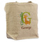 Animal Alphabet Reusable Cotton Grocery Bag - Front View