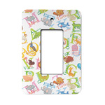 Animal Alphabet Rocker Style Light Switch Cover - Single Switch