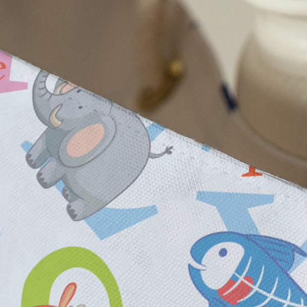 Animal Alphabet Large Rope Tote - Close Up View