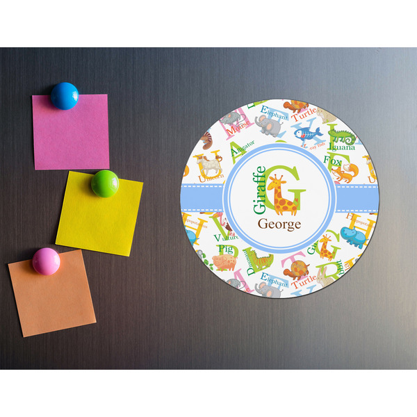 Animal Alphabet Round Fridge Magnet - LIFESTYLE