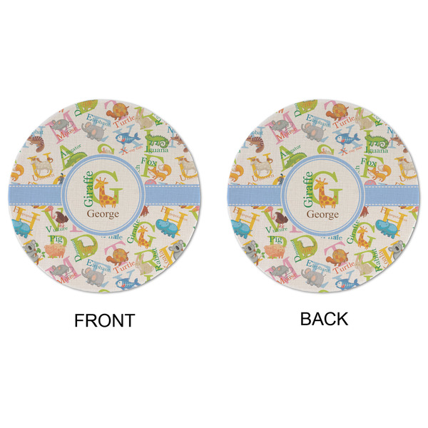 Animal Alphabet Round Linen Placemats - APPROVAL (double sided)