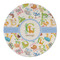 Animal Alphabet Round Linen Placemat (Personalized)