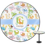 Animal Alphabet Round Table - 24" (Personalized)