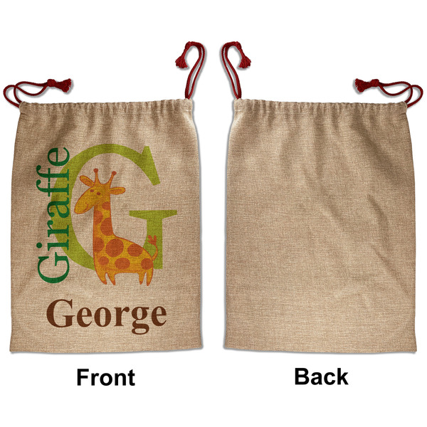 Animal Alphabet Santa Bag - Approval - Front