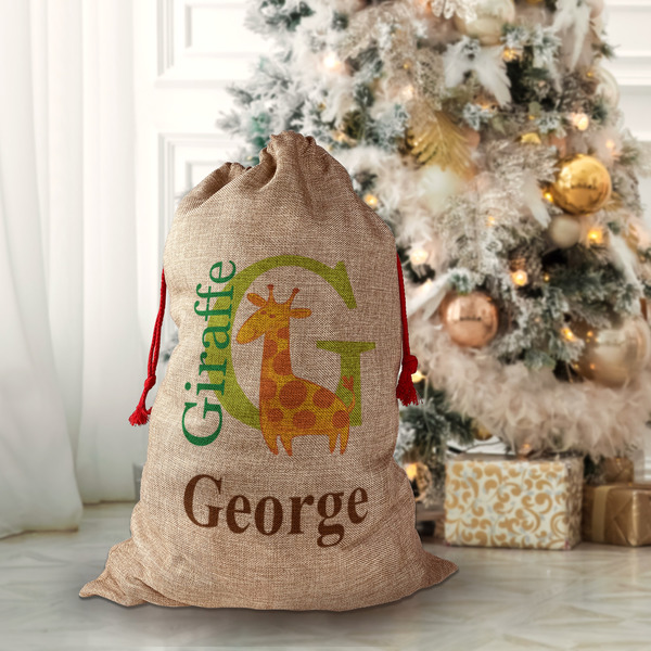 Animal Alphabet Santa Bag - Lifestyle