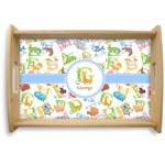 Animal Alphabet Natural Wooden Tray - Small (Personalized)