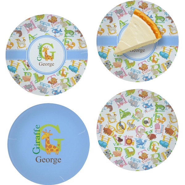 Animal Alphabet Set of Appetizer / Dessert Plates