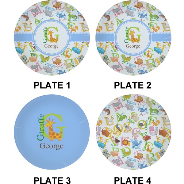 Animal Alphabet Set of Appetizer / Dessert Plates (Approval)