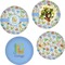 Animal Alphabet Set of 4 Glass Lunch / Dinner Plate 10" (Personalized)