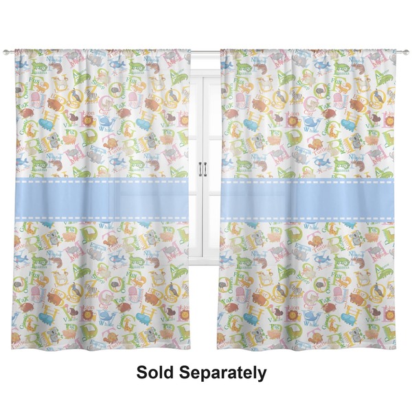 Animal Alphabet Sheer Curtains