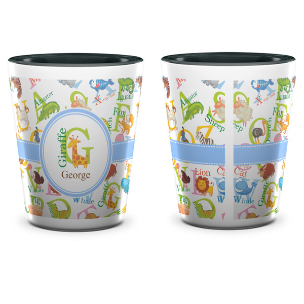 Animal Alphabet Shot Glass - Two Tone - APPROVAL