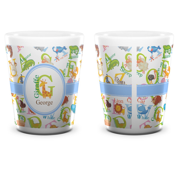 Animal Alphabet Shot Glass - White - APPROVAL