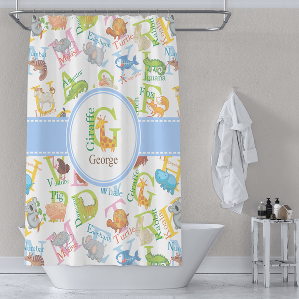 Animal Alphabet Shower Curtain Lifestyle