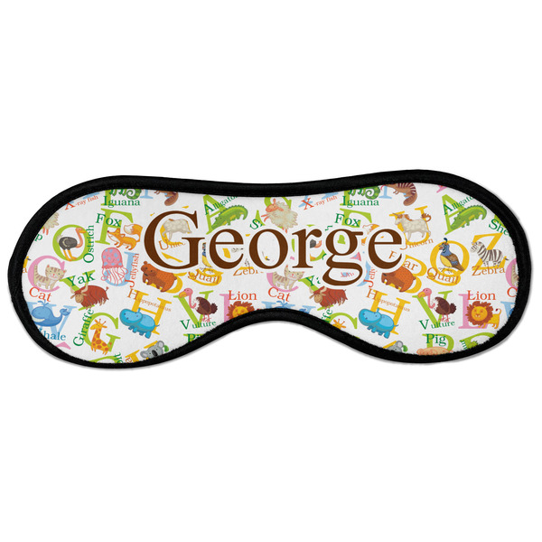 Animal Alphabet Sleeping Eye Mask - Front Large