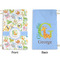 Animal Alphabet Small Laundry Bag - Front & Back View
