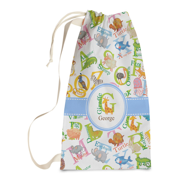 Custom Animal Alphabet Laundry Bags - Small (Personalized)