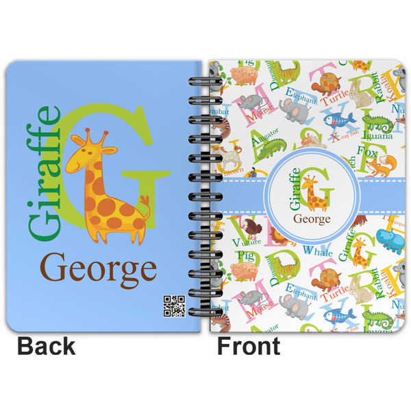 Animal Alphabet Spiral Journal 5 x 7 - Apvl