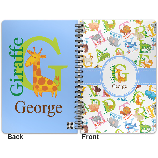 Animal Alphabet Spiral Journal 7 x 10 - Apvl