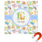 Animal Alphabet Square Car Magnet - 6" (Personalized)