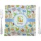 Animal Alphabet Glass Square Lunch / Dinner Plate 9.5" (Personalized)