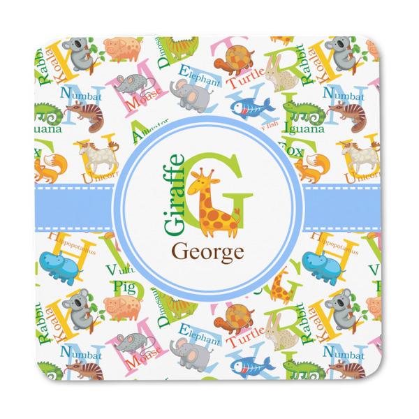 Animal Alphabet Square Fridge Magnet - FRONT