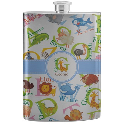 Animal Alphabet Stainless Steel Flask (Personalized)