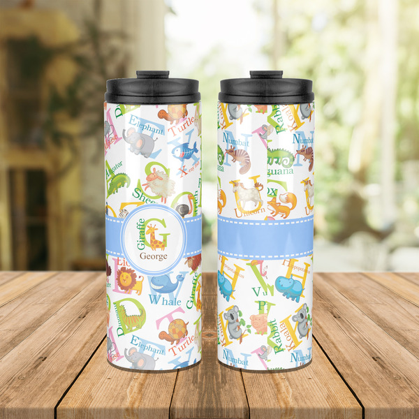 Animal Alphabet Stainless Steel Tumbler - Lifestyle