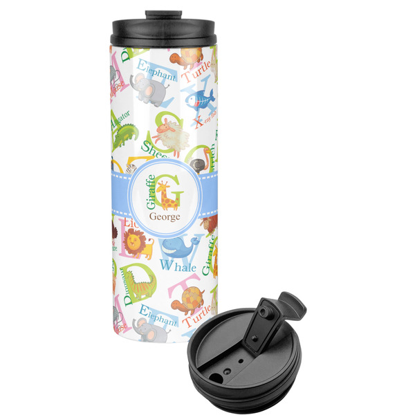Custom Animal Alphabet Stainless Steel Skinny Tumbler (Personalized)
