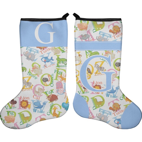 Animal Alphabet Stocking - Double-Sided - Approval