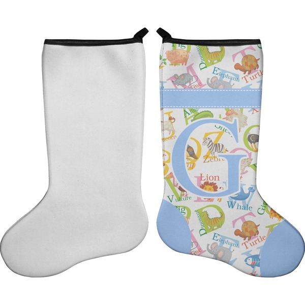 Animal Alphabet Stocking - Single-Sided - Approval