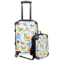 Animal Alphabet Kids 2-Piece Luggage Set - Suitcase & Backpack (Personalized)