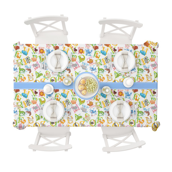 Animal Alphabet Tablecloths (58"x102") - TOP VIEW