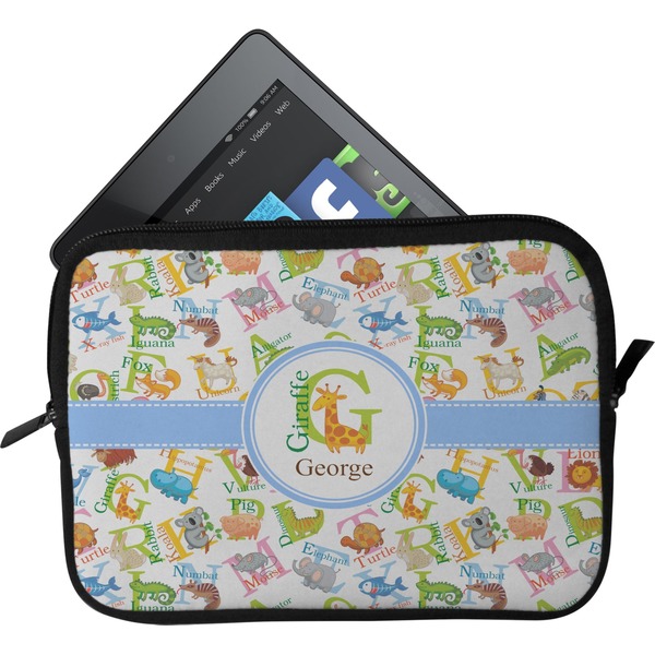 Custom Animal Alphabet Tablet Case / Sleeve - Small (Personalized)