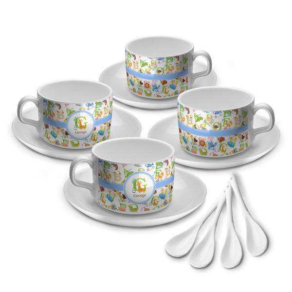 Animal Alphabet Tea Cup - Set of 4