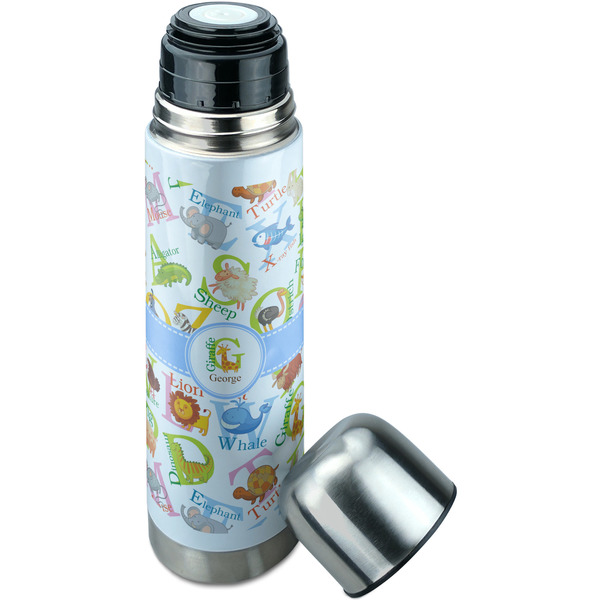 Animal Alphabet Thermos - Lid Off