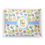 Animal Alphabet Rectangular Throw Pillow Case - 12"x18" (Personalized)