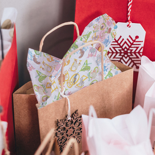 Animal Alphabet Tissue Paper - In Gift Bag