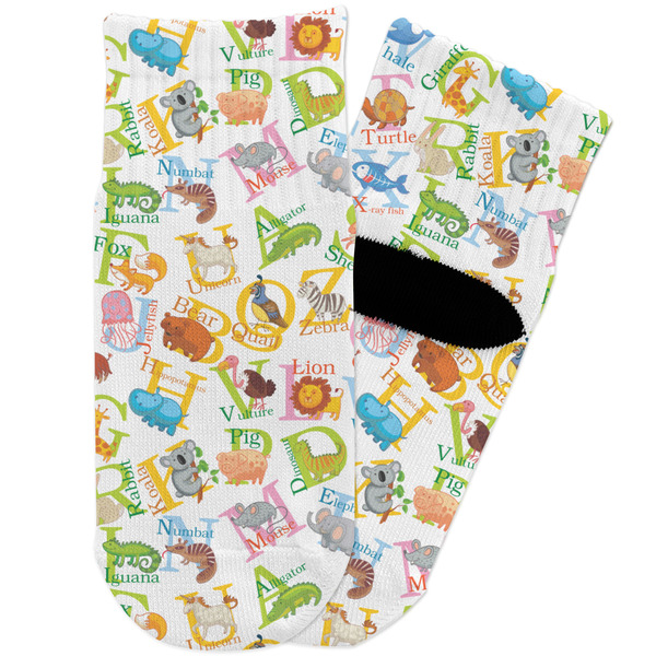 Custom Animal Alphabet Toddler Ankle Socks
