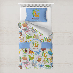 Animal Alphabet Toddler Bedding Set - With Pillowcase (Personalized)