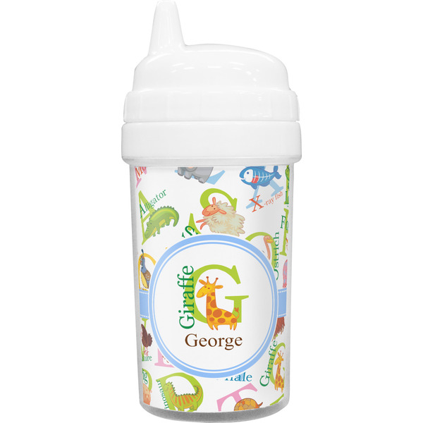 Custom Animal Alphabet Toddler Sippy Cup (Personalized)