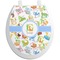 Animal Alphabet Toilet Seat Decal (Personalized)