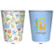 Animal Alphabet Trash Can White - Front and Back - Apvl