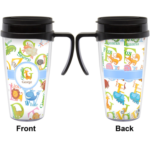 Animal Alphabet Travel Mug with Black Handle - Approval