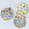 Animal Alphabet Burp Pads - Velour - Set of 2 w/ Name or Text
