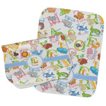 Animal Alphabet Burp Cloths - Fleece - Set of 2 w/ Name or Text