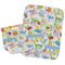 Animal Alphabet Burp Cloths - Fleece - Set of 2 w/ Name or Text