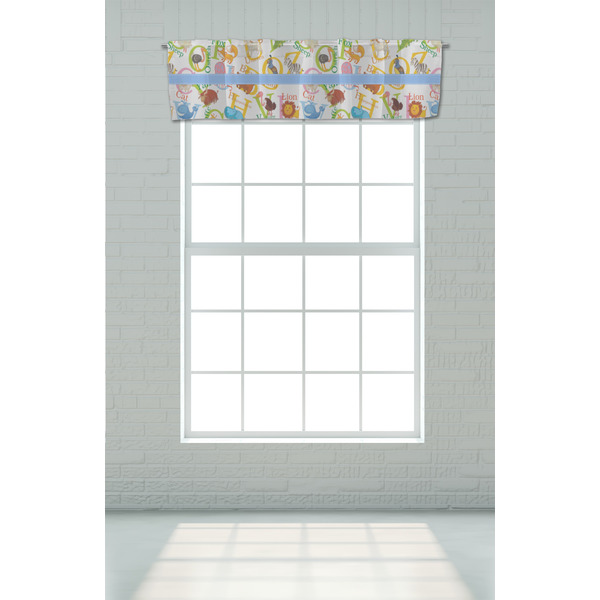 Animal Alphabet Valance - On window