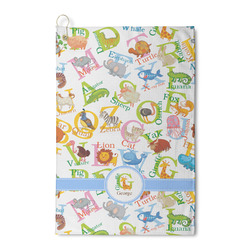 Animal Alphabet Waffle Weave Golf Towel (Personalized)