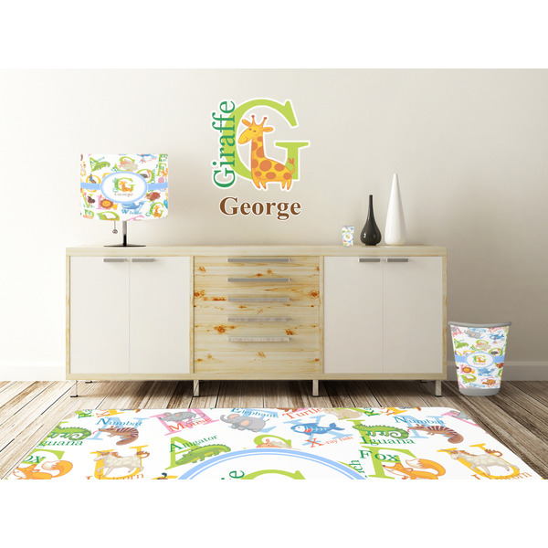 Animal Alphabet Wall Graphic Decal Wooden Desk